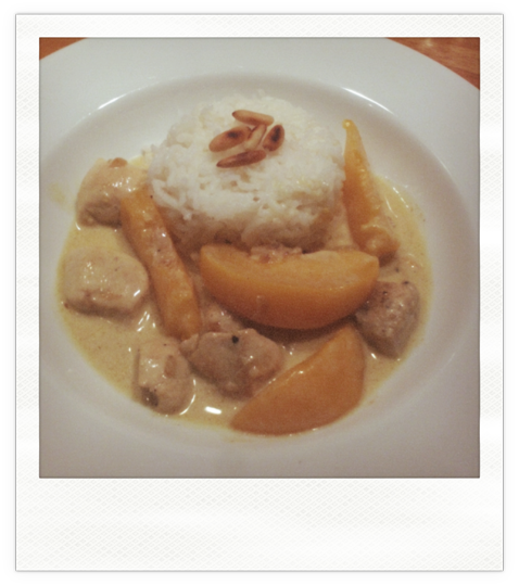 Curry mit Aprikosen oder auch Kindercurry