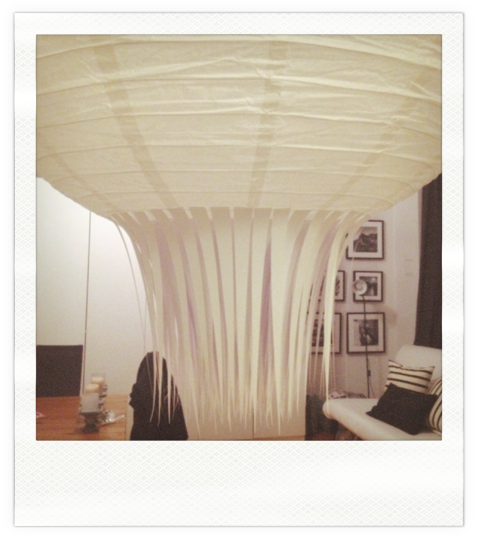 DIY Lampe – selbstgemachte Lampe aus Papier