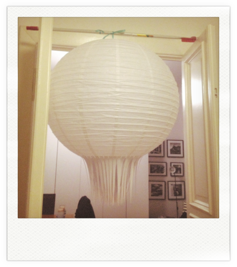 DIY Lampe – selbstgemachte Lampe aus Papier